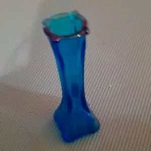 Small blue vase